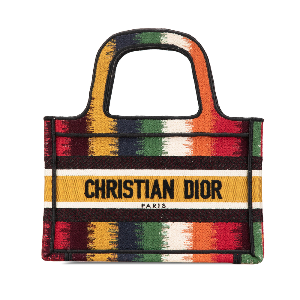 Pre-Loved Dior Mini D Stripes Book Tote